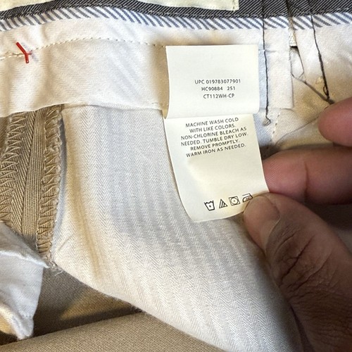 Haggar Classic Fit Premium No Iron Khaki Flat Front 46X36 - Picture 5 of 6