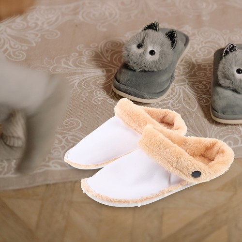 Warm Shoe Inserts Cotton Shoes with Velvet Inner Liner Furry Boot - Picture 6 of 12