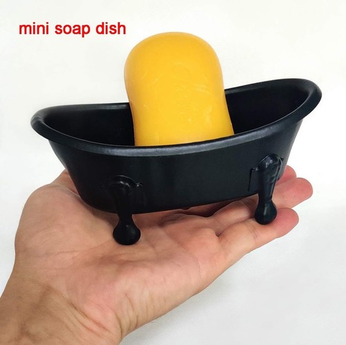 5.5 Black Clawfoot Bathtub Metal Tube Decortative Soap Dish Holder Shower Bar S - Picture 6 of 7