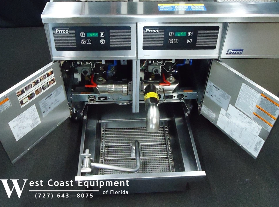 PITCO ЦИФРОВОЙ ГАЗ 2 СКВАЖИНЫ ФРИТЮРНИЦА КОРЗИНА ПОДЪЕМНИКИ И СИСТЕМА ФИЛЬТРАЦИИ 90-ДНЕВНАЯ ГАРАНТИЯ P&L - Изображение 3 из 4