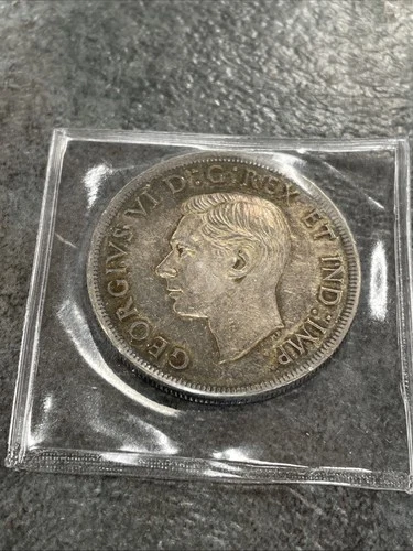 1939 Canadian Commemorative Silver Dollar King George VI