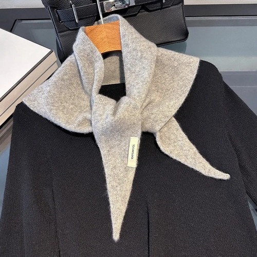 100% Kaschmir Dreieckstuch 110 * 38 cm Strick warm vielseitig Schal 10 Farben - Bild 24 von 37