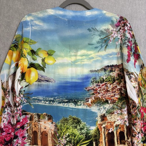 Seven Sisters Tunic Size 2 (AU 10) Multicolour Landscape 3/4 Sleeve Round Neck - Foto 10 di 22