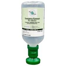 Plus Rinse Sterile Saline Eyewash Solution 2-Pack - 500 mL (16.9 fl oz) Bottl...