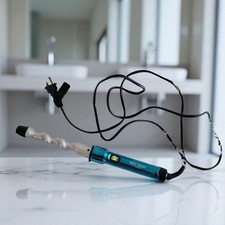 Bed Head TIGI Curlipops 1" Tourmaline  Ceramic Spiral Curling Wand, Turquoise