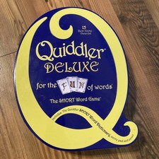 Quiddler Deluxe Game in Tin 2010 For the Fun of Words Short New  Open Box