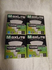 MaxLite Dimmable 13W LED Bulbs 100W Replacement 3000K Warm White 4-Pack