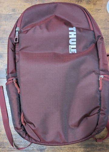 Thule Subterra 2pc Lot Ember Red Carryon and Laptop Backpack Used Once - Picture 11 of 18