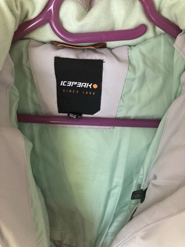 Icepeak Skijacke Grau Mädchen Gr. 164 Abnehmbare Kapuze - Bild 3 von 10