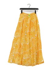 Faithfull The Brand Women's Maxi Skirt UK 10 Multi Linen with Rayon Maxi