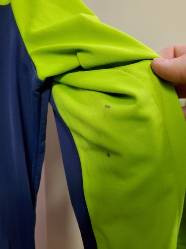 Y2K Nike Youth Zip Up Track Jacket Size XXL 20-22 Blue Green Colorblock - Picture 10 of 15