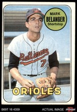 1969 Topps #299 Mark Belanger Orioles 4 - VG/EX