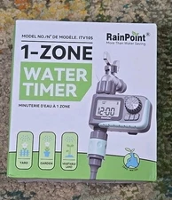 NEW RainPoint Programmable 1 Zone Water Timer - Model Number ITV105