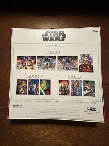 STAR WARS The Mandalorian w/Baby Yoda 500 Pc. 2 Jigsaw Puzzles Buffalo Games NIB - Picture 2 of 2