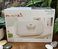 New In Box MUNCHKIN Warm Glow Wipe Warmer With Soft Night Light  Holds 100 Wipe