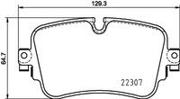 Bremsbelagsatz Scheibenbremse Hella Pagid 8DB 355 025-681 FüR VW Audi Touareg Q7