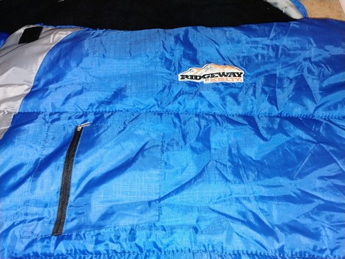 sacco a pelo kelty ridgeway 34" x 84" con cappuccio 30 gradi rettangolare - Foto 3 di 3