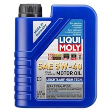 Lecihtlauf High Tech SAE 5W-40 Synthetic Motor Oil, 1 Liter 1.06 Quarts 116.15 per gallon