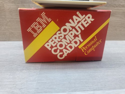 Carrito de escritorio de computadora personal publicitario IBM de colección 1983 nuevo en caja - Imagen 2 de 9