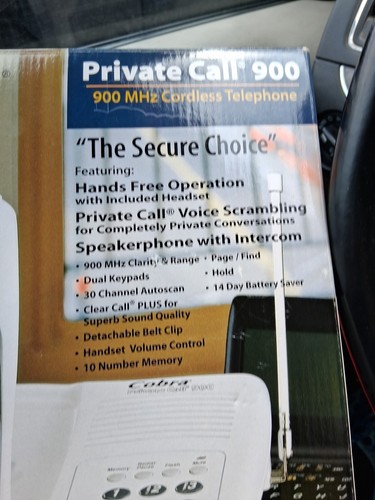 Cobra Telefon bezprzewodowy MODEL PRIVAT3 POŁĄCZENIE 900 CP-9125 - Zdjęcie 2 z 5