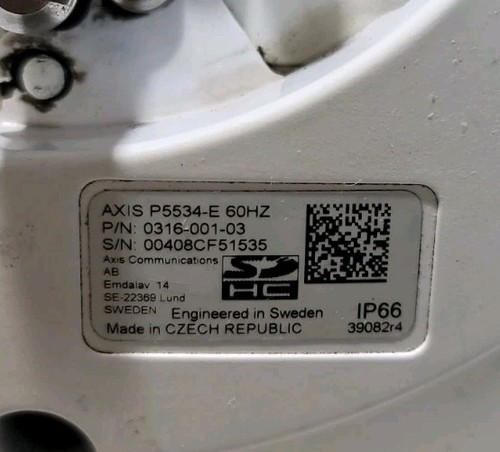 Axis P5534-E Outdoor Dome Network Camera - 1280x720 18X Pan Tilt Zoom - 360° - Picture 5 of 6