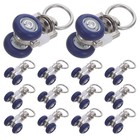  20 Pcs Bathroom Sliding Roller Curtain Track Twin Wheeled Carriers