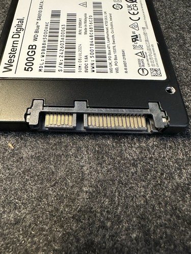 Western Digital WD Blue SA510 500GB 2.5" SAS 3 Internal Solid State Drive - Photo 3/3