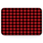 Rustic Red Black Buffalo Check Plaid Pattern Bath Mat Christmas Rugs Non-Slip...
