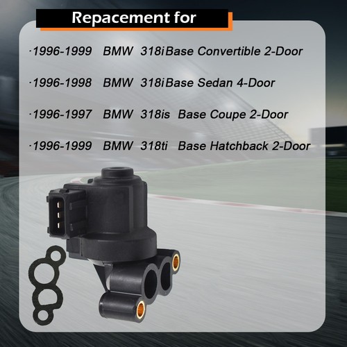 Válvula de control de aire de ralentí apta para BMW 318ti 318i Base 1.9L 1996-1999 13411247988 - Imagen 2 de 4