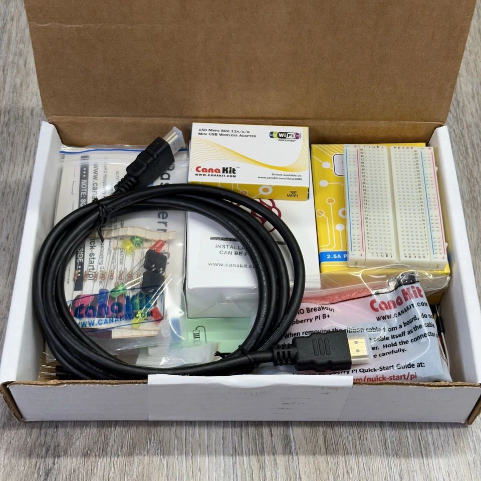 NEW CanaKit Raspberry Pi B+ Ultimate Starter Kit (Black Case) PLEASE READ - Image 2 of 4