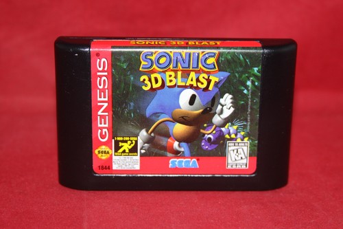 Sonic 3D Blast (Sega Genesis, 1996) Authentic Game Cartridge, CIB Complete - Picture 3 of 11