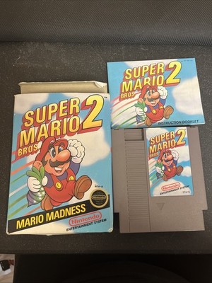 Nintendo NES Super Mario Bros 2 Complete W/ Box Game Manual