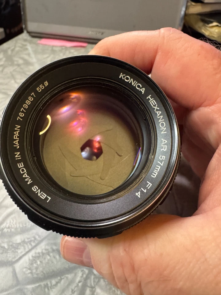 Lente Konica Hexanon AR 57mm f1.4 MF (Excelente Estado***) Foto 2 de 4