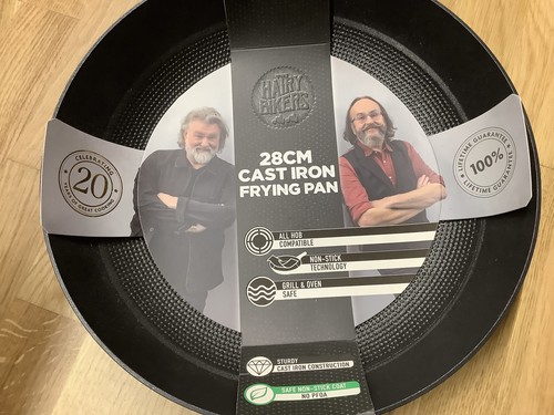 Cast Iron Frying Pan Hairy Bikers 28cm Lifetime Guarantee All Hob Induction Gas