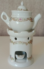 Les Décors de Paris Dussault – Tisanière veilleuse florale complète 4 pièces