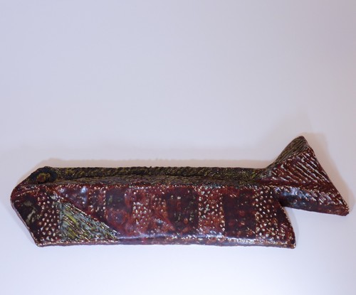 Placa de pared de gres / azulejo, Rörstrand - Carl-Harry Stålhane - pescado - Imagen 5 de 8
