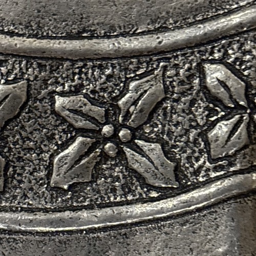 VTG Pewter Christmas Bells Candy Trinket Dish 9" Carson Statesmetal PA USA - Picture 5 of 10