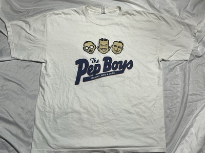 #ad Vintage 80’s The Pep Boys M amp; O Gold T Shirt Made in USA Sz XL $42.00
