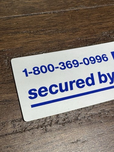RARE Original Genuine OEM "secured by ADT" Sticker Decals w/ "1-800-369-0996" - Picture 3 of 6