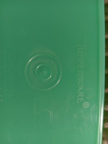 Vintage Green Tupperware 14" Long #782-2 Bread Celery Vegetable Crisper with Lid - Picture 2 of 5