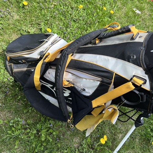 Taylormade Rbz Stage 2 Stand Bag 5-Way Light Weight BLK/White/Yellow Read Stains - Picture 2 of 9
