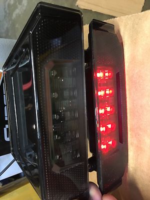 Smoke black rear left and right tail light for 15-17 POLARIS RANGER 1000