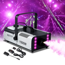 1500W Fog RGB 3in1 8 LED DJ Smoke Machine Stage Show Decor w/ Wireless Remote US