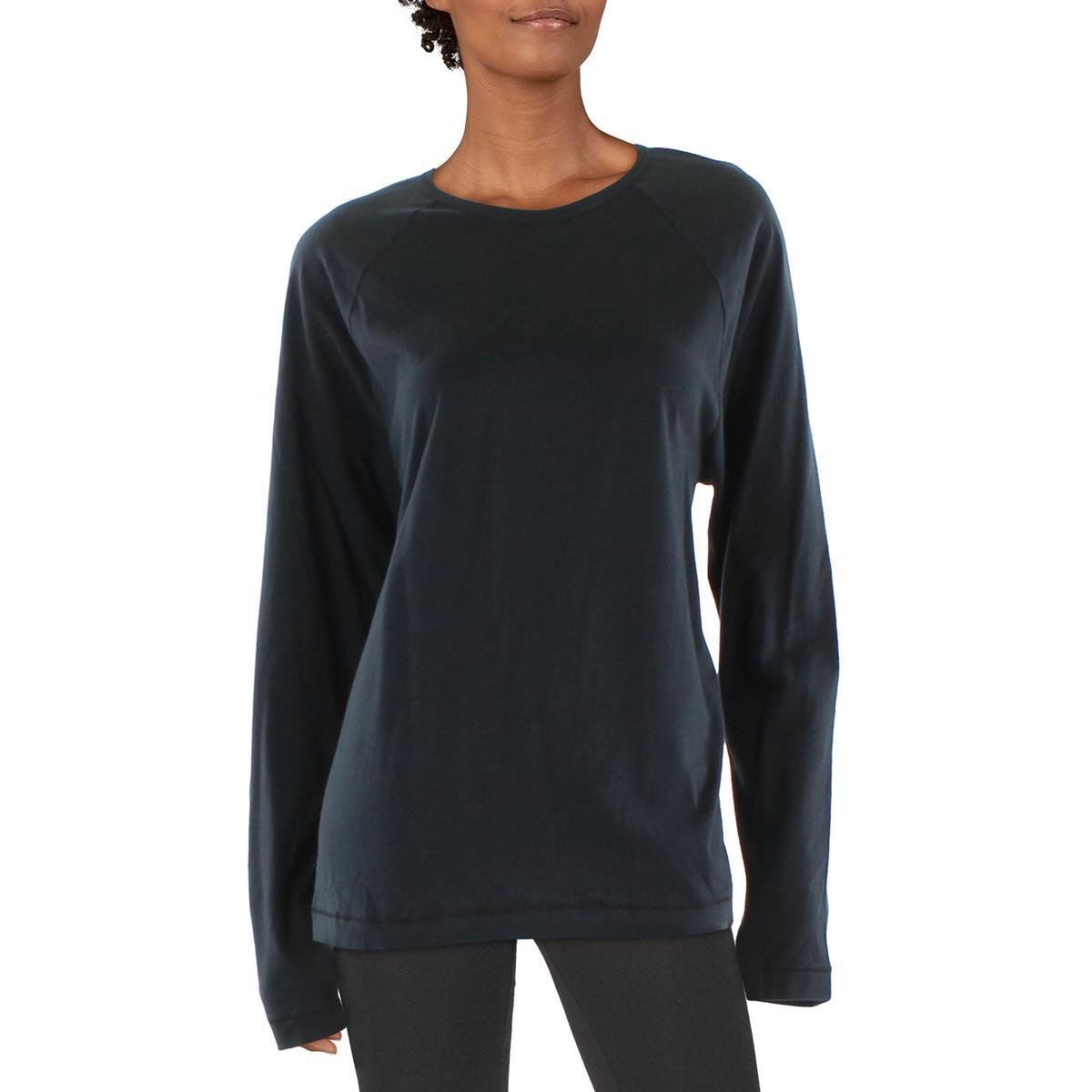 Ugg Женская черная удобная рубашка для сна с длинным рукавом Cozy Sleepwear Loungewear M BHFO 2477