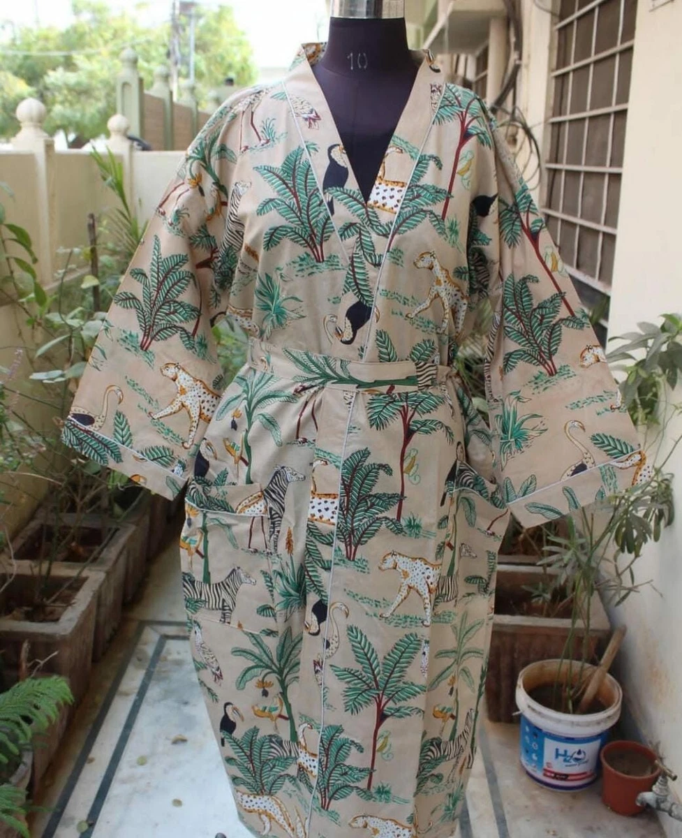 Maxi kimono night best sale robe