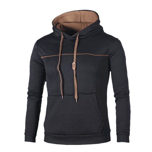 Mens Casual Hooded w/Pocket Fashion Sports Long Sleeve Trackwear Pullover Hoodie - Foto 9 di 14