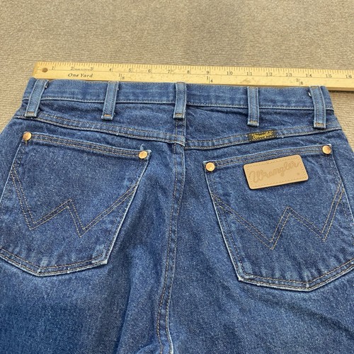 Wrangler Jeans Herren 30 passt 29x36 verwaschen blau 13MWZ Cowboy Schnitt Westernstiefel - Bild 8 von 14