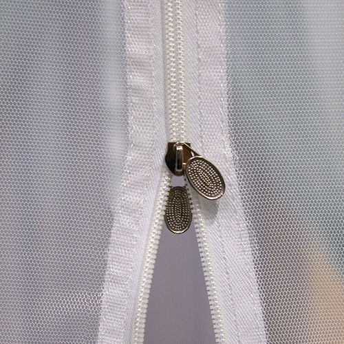Mosquito Net Double Layers Bed Netting With Zipper Tubes Summer Curtain For Bed - Picture 35 of 72