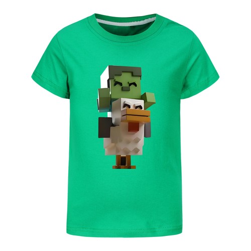 Unisex Kids Funny Chicken Jockey T-Shirt Gamer Chicken Ride GameS Girls Boys Top - Picture 21 of 53