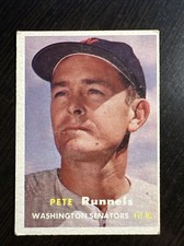 1957 TOPPS #64 PETE RUNNELS WASHINGTON SENATORS VG-EX *Hot Corner Vintage* B